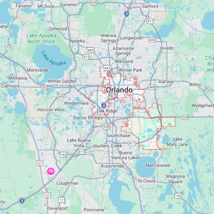 Map of orlando