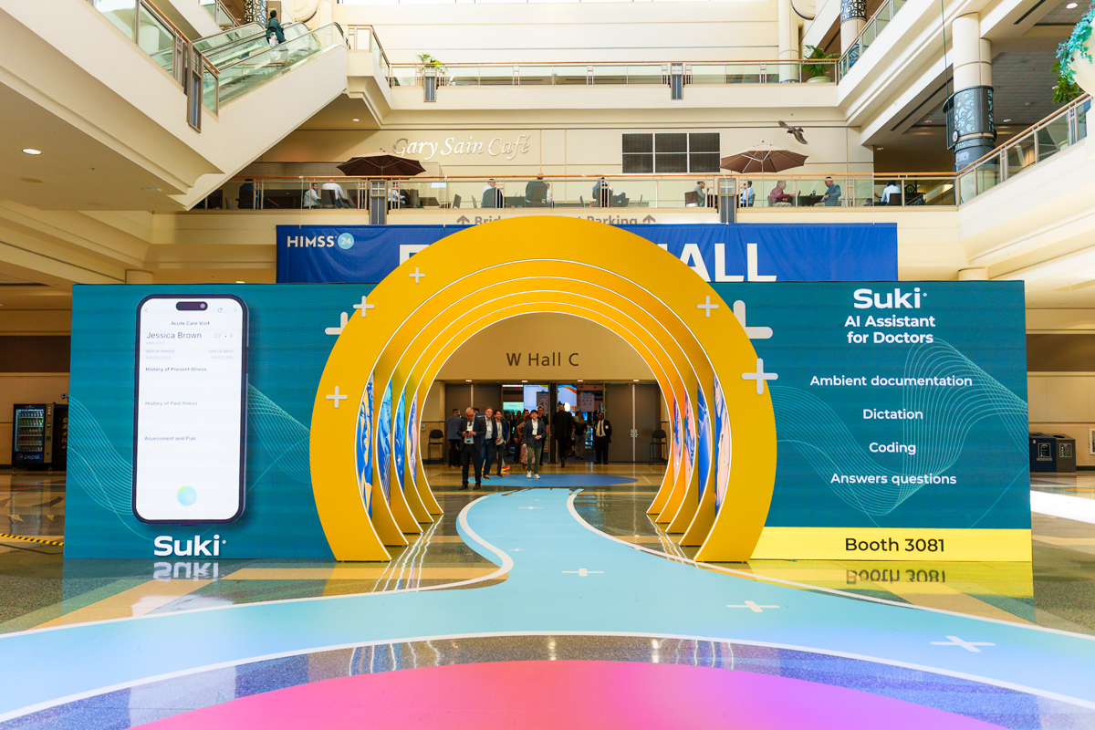 Branded w hall c entrance display at the orange county convention center