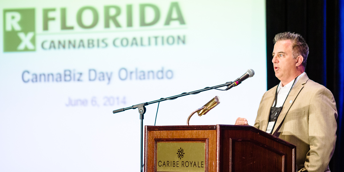 Tom quigley speaking at cannabiz day orlando at caribe royale on june 6, 2014